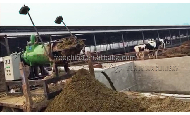 China Gold Supplier cow manure dewatering machine/chicken manure dewatering machine