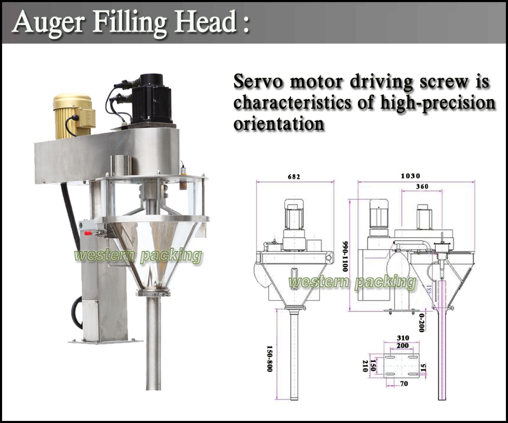 semi automatic powder filling packing machine