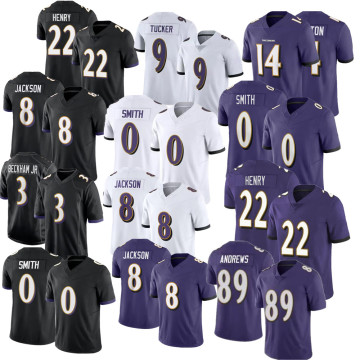 Men's Baltimore Football Jerseys: Smith 0, Lamar Jackson 8, Derrick Henry 22, Flowers 14, Hamilton Stitched Limited Football Shirts" 

However, to make it more SEO-friendly and concise, you might consider:

"Baltimore Ravens Stitched Jerseys: Smith, Lamar