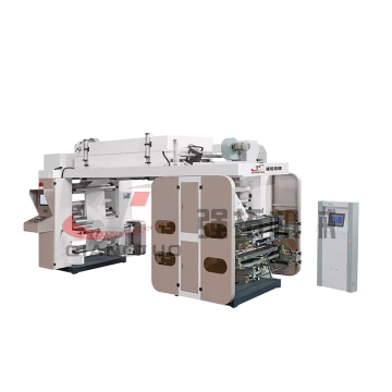 CI Central Drum Flexo Printing Machine for Plastic Film - 4 Color High Speed Flexo Printing Press