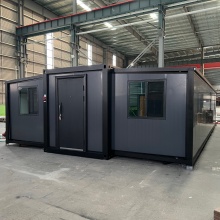 Black Luxury Expandable Container House for Modern Living