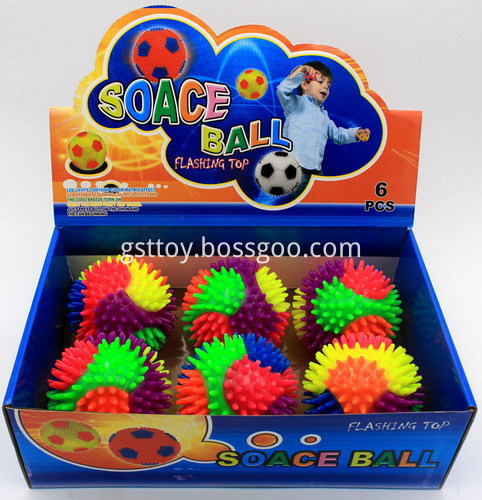 Rainbow Light Up Spiky Balls