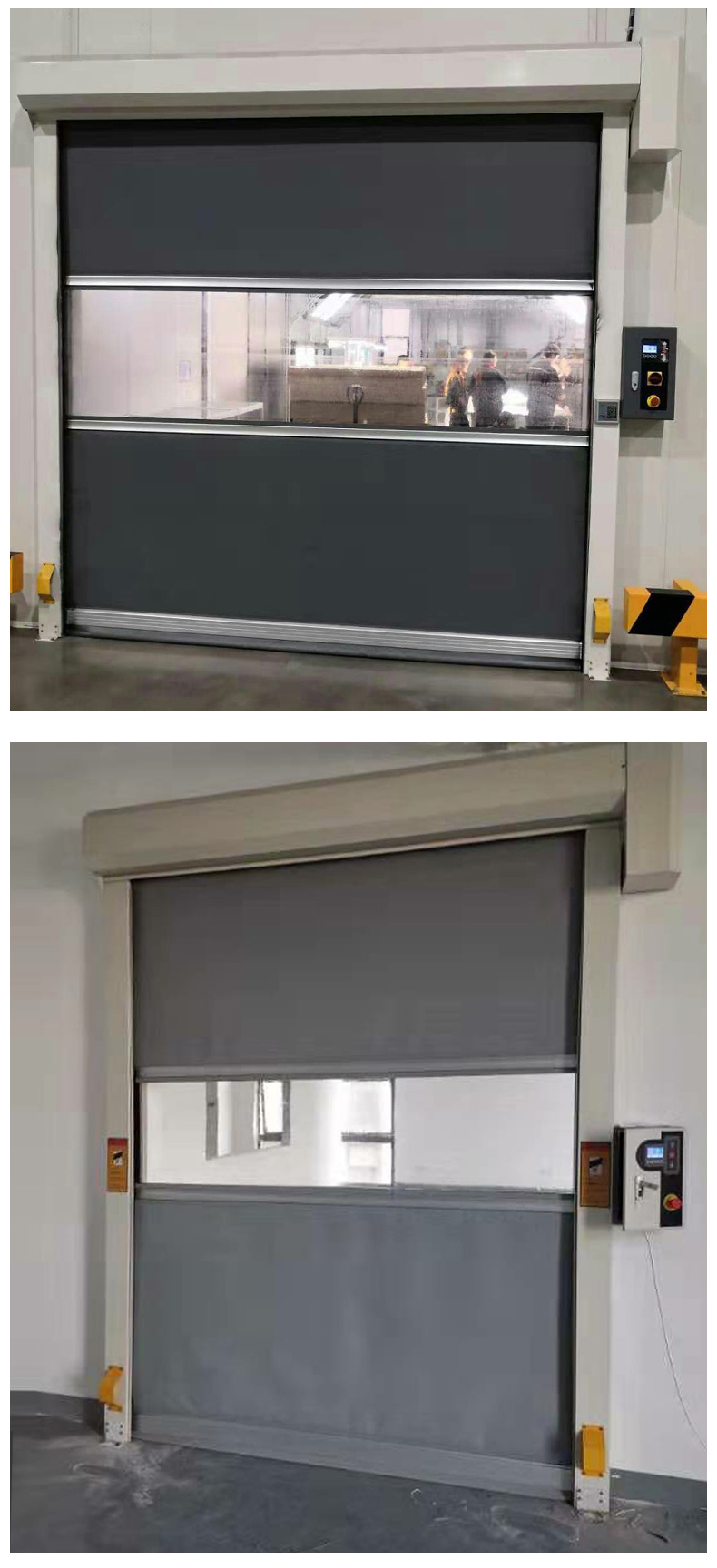 Basement fast rolling shutter door