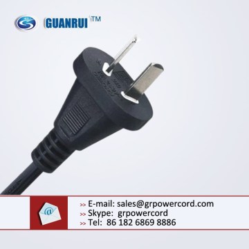 2 flat pin plug, 2 pin Power cord, iram power cord