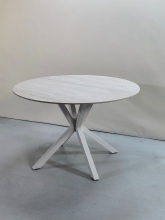 Modern Round Outdoor Table with Sintered Stone Surface