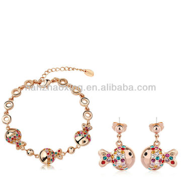 (S-2021) OUXI Fish jewelry settings catalog with Austrian crystal