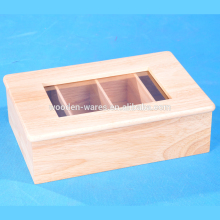 Bamboo Solid Tea Box, tea caddy with sliding lid