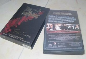 5 Disc Box Set The Godfather Dvd Collection For Classic Movie Dvds