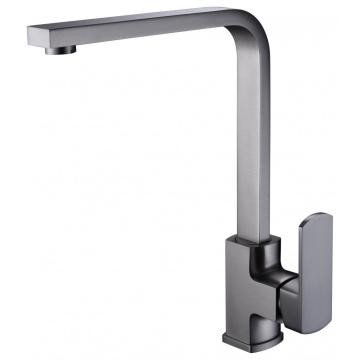 Modern Single Handle Matt Black Waterfall Basin Water Mixer Tap For Bathroom