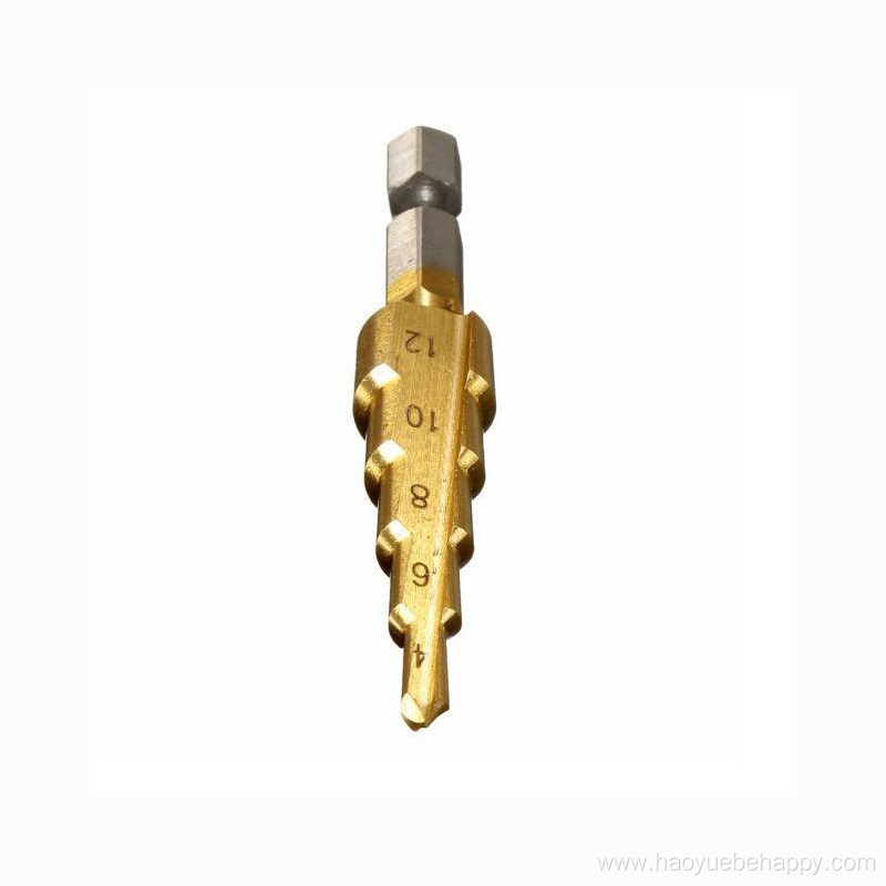 Titanium Coated Step Drill Bit For Drilling Hole