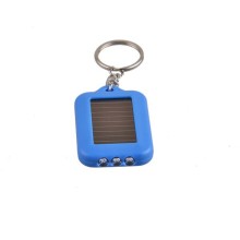 SunPower Bule House 3 LED Solar Torch Keychain & Mini LED Flashlight with Panel: Portable Light Solution