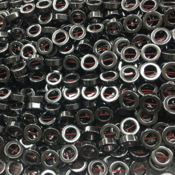 2019 all shape  wholesale loose beads natural stone circle shape hematite beads for making jewelry