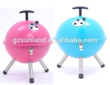 Mini Portable Charcoal Football barbeque Grill