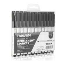 TWOHANDS Ultra Fine Tip Waterproof Permanent Marker