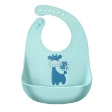 Easily Clean Silicone Soft Comfortable Feeding Bib