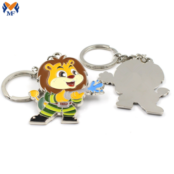 Metal Custom Logo Animal Tiger Keychain