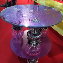 Tempered Glass Round Tea Table