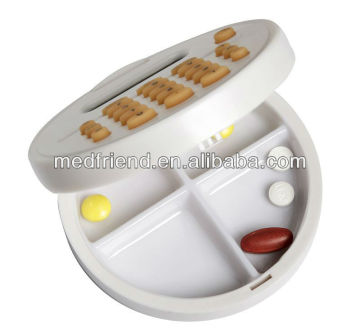 Pill Box with Calculator and Clock