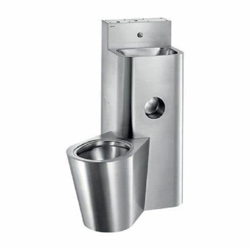 Washbasin e toilette in acciaio inossidabile per uso singolo