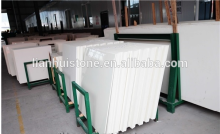 Non-porous white Crystallized Glass Stone , China white nano glass stone