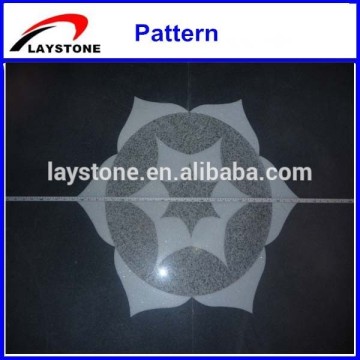 Elegant lotus flower stone pattern fabric