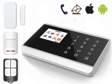 gsm auto dial anti-thief alarm system with IOS/Android app control