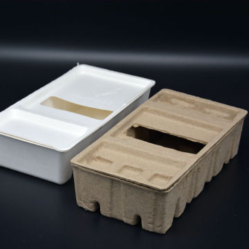 New Biodegradable Paper Pulp Moulding Packaging Box