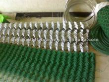PVC chain link fence/poly vinyl coated wire mesh