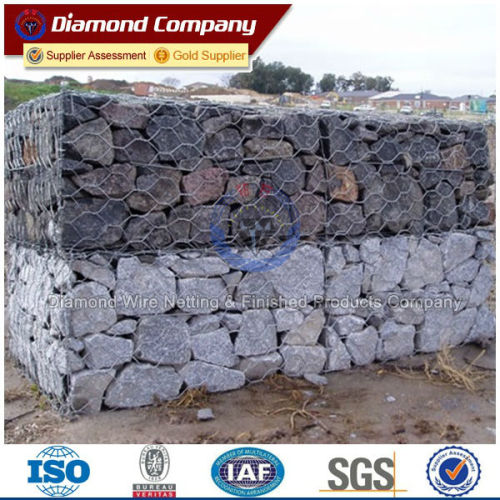 High quality Galfan and pvc coated gabion baskets(ASTM Standard)