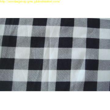 polyester material checked fabric ,pongee
