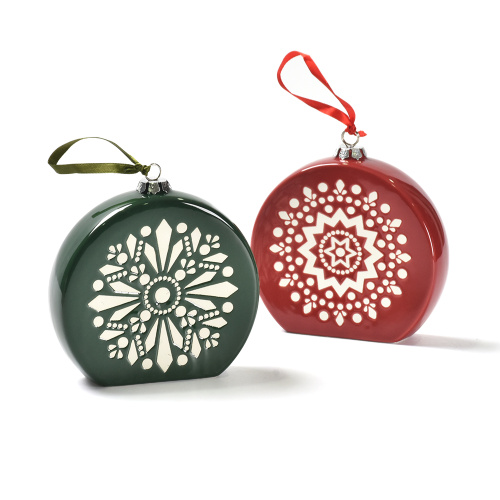 Decorações de árvores de Natal Ornamentos de Cerâmica Ornamento de Natal