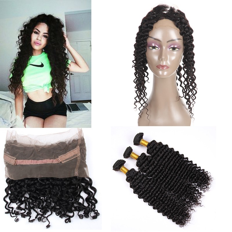 china factory silk base 360 lace frontal wig cheap 360 frontal with bundles