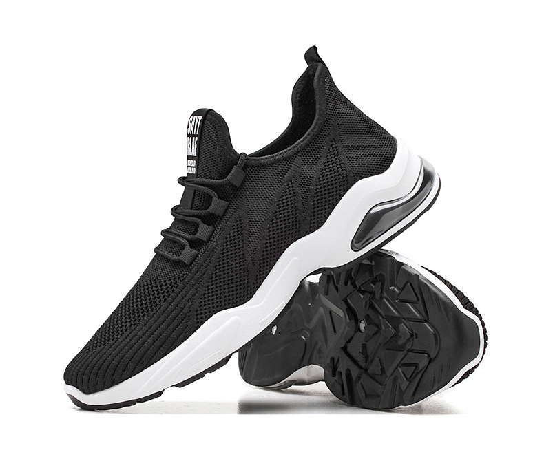 2021 men shoes Breathable Soft-soled Running Shoes Comfortable non-slip Flying Woven Air Cushion men's Shoes Sport