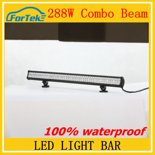 100%waterproof 288W led bar lighting led light combo beam high light