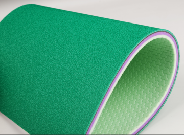 Green color BWF certified badminton sports flooring