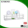 Suction cup wire basket shelf,adhesive bathroom shelf for sale