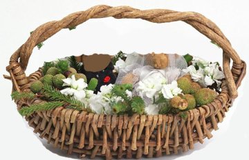 willow flower basket