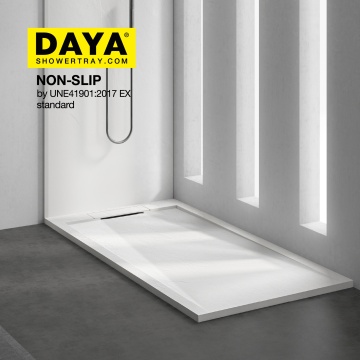 China Stone Resin Rectangular Shower Base