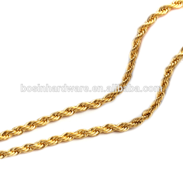 Fashion High Quality Metal Gold Rope Chain