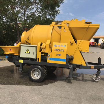 Electric concrete mixing pump