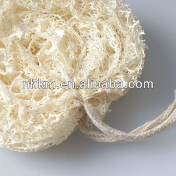 Natural Loofah scrubber with rope