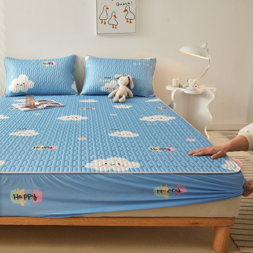 Summer cool latex fitted sheet set wholesale