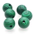 Bolas de piedra de Malachite 8 mm decoración del hogar cuentas de cristal redonda