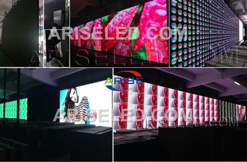 P3.91 P4.81 indoor hub75 full color led display module for fixed and rental with front service and high fresh rate