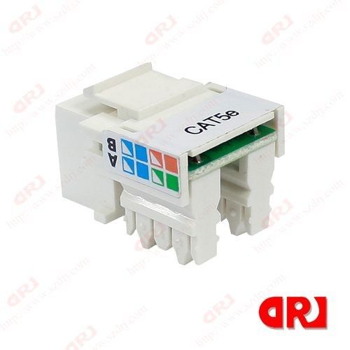 Krone / Dual Idc Type Cat5e Connector / Utp Rj45 Keystone Jack 90 Degree