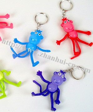 Bendable Monkey Key Chain Toy
