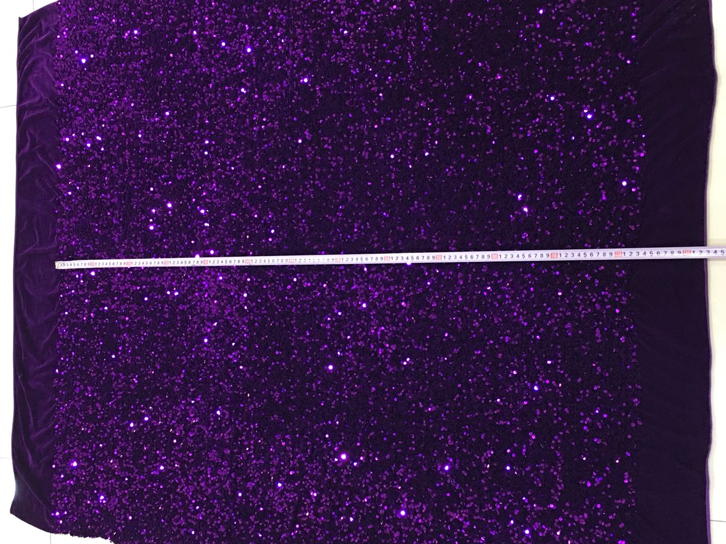 RXF1978 stok 5mm iridescent Velvet sequin Fabric iridescent