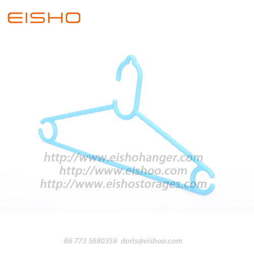 EISHO Colorful Mini Plastic Kids Hangers Blue