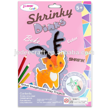 Shrink art plastic sheet