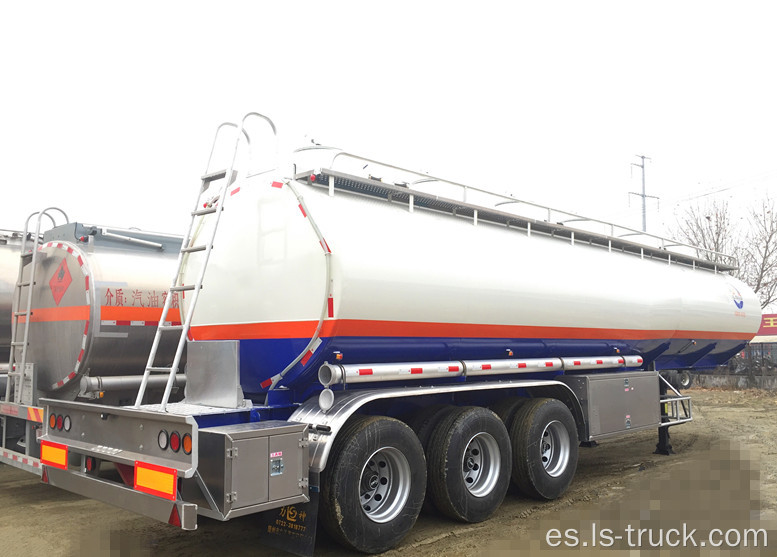 39000L carbono acero aceite del tanque acoplado Semi